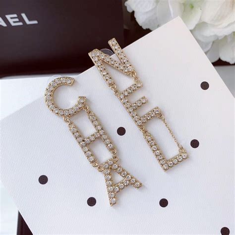 chanel letter drop earrings replica|where to buy chanel earrings.